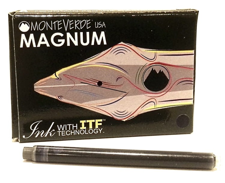 Monteverde Naboje Magnum  do Piór Czarno-Niebieski Kpl 8 szt