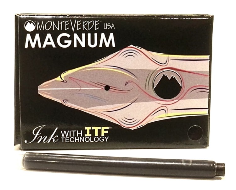 Monteverde Naboje Magnum  do Piór Czarny Kpl 8 szt