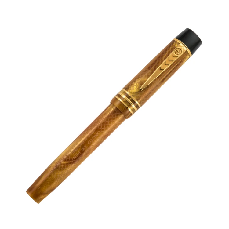 Onoto Magna Classic Gold Pearl Grawerowane Pióro Wieczne 18k
