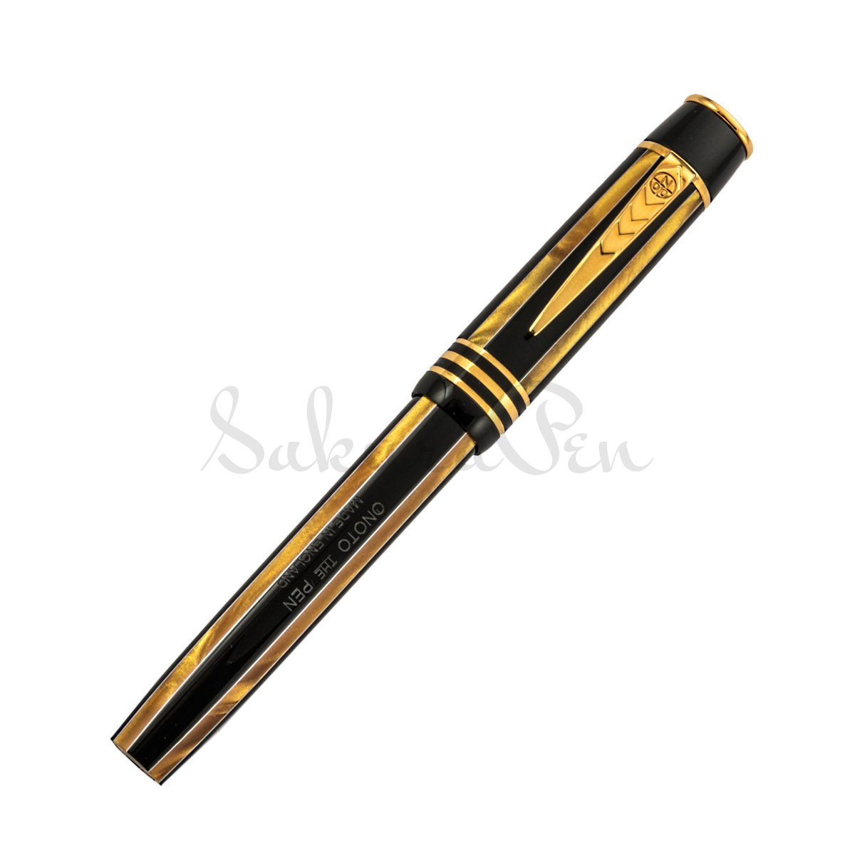 Onoto Shakespeare Black Gold Pinstripe Pióro Wieczne 18k