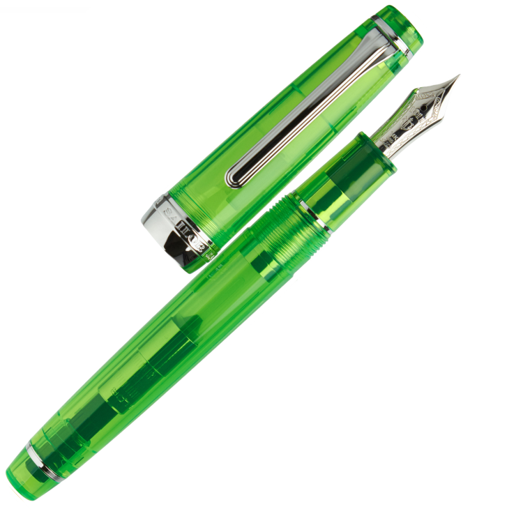 Sailor Pro Gear Slim Green Transparentne Pióro Wieczne 14k RT