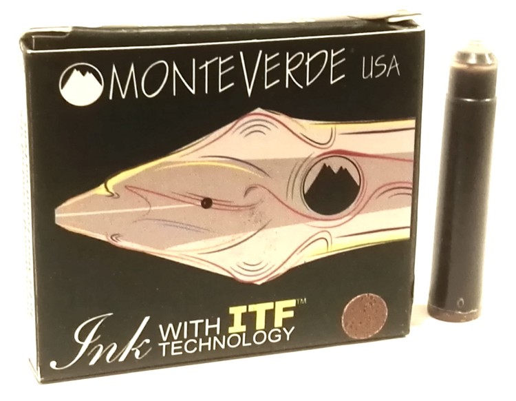 Monteverde Atrament Naboje Kpl 6szt Brązowy