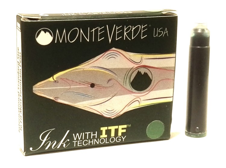 Monteverde Atrament Naboje Kpl 6szt Zielony