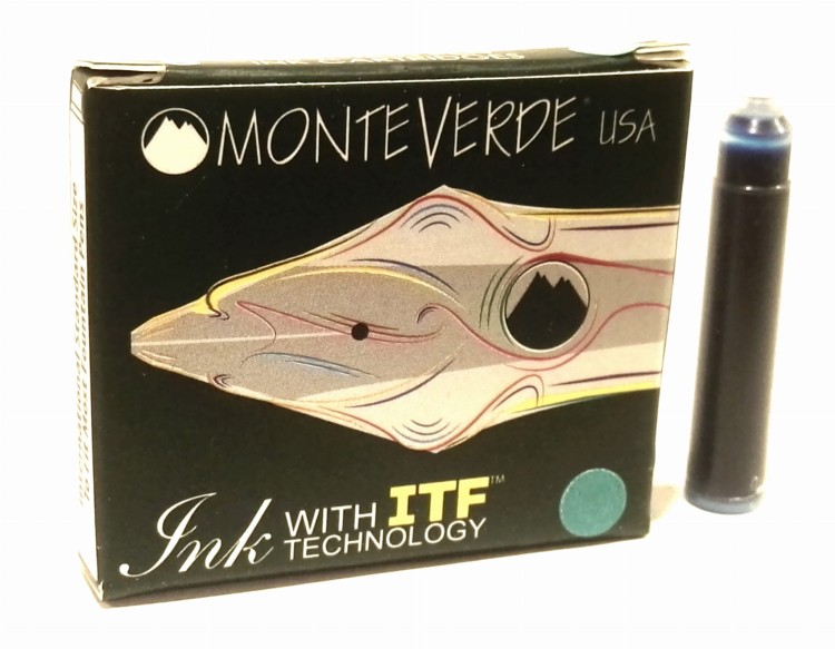 Monteverde Atrament Naboje Kpl 6szt Turkusowy