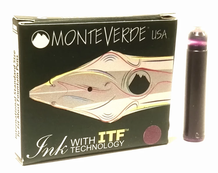 Monteverde Atrament Naboje Kpl 6szt Fioletowy