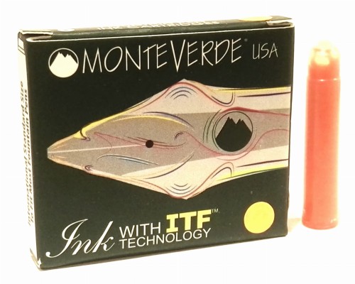 Monteverde Atrament Naboje Kpl 6szt Pomarańczowy Fluorescent