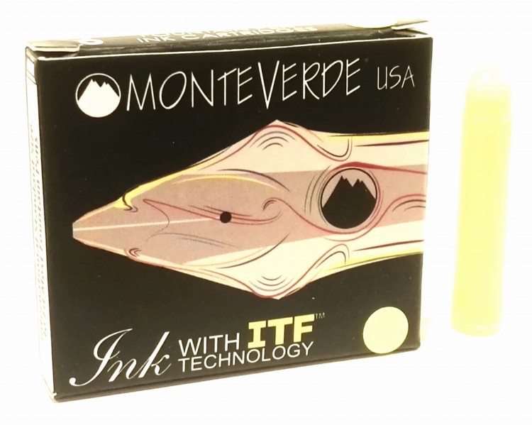 Monteverde Atrament Naboje Kpl 6szt Żółty Fluorescent