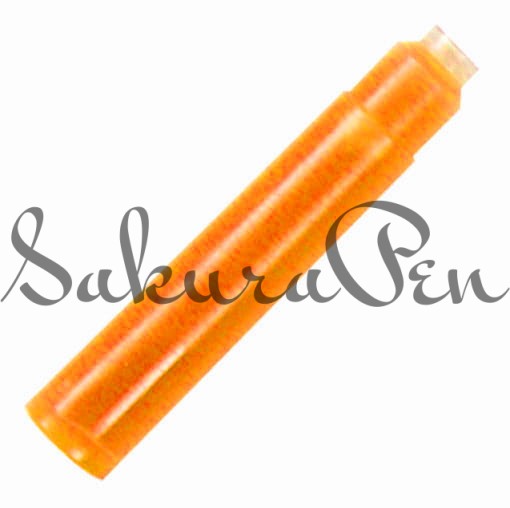 Monteverde Atrament Naboje Kpl 12szt Pomarańczowy Fluorescent