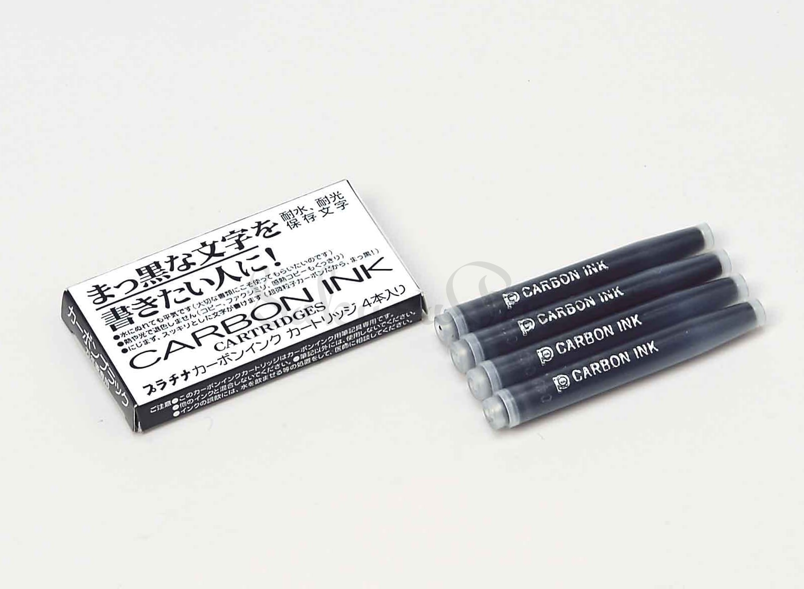 Platinum Atrament Carbon Black Naboje 1,2ml Kpl 4szt