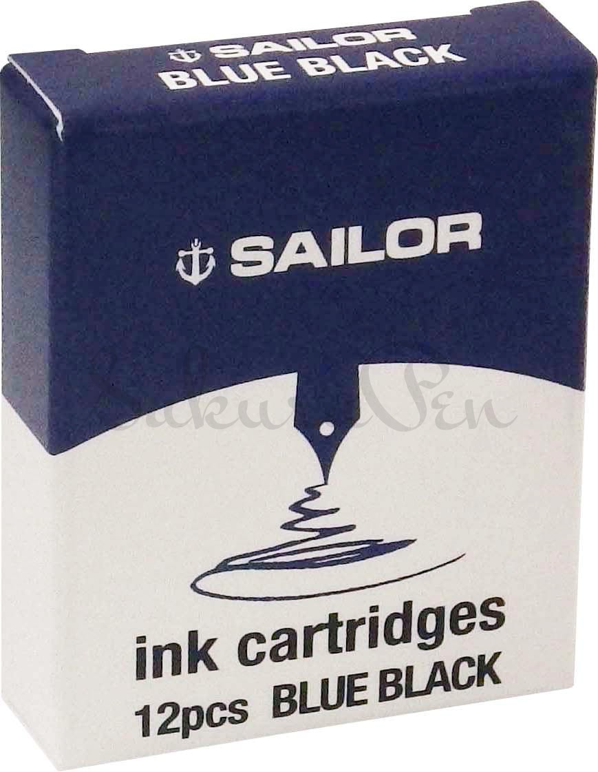 Sailor Naboje do Piór Wiecznych Basic Blue Black Kpl 12szt