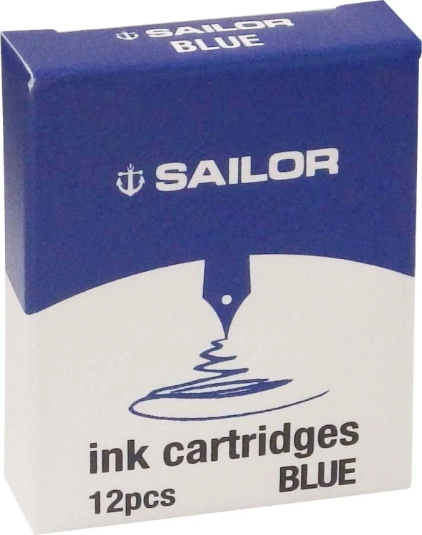 Sailor Naboje do Piór Wiecznych Basic Blue Kpl 12szt