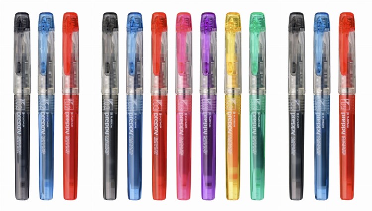 Platinum Preppy Rainbow Pióro Wieczne Niebieskie New