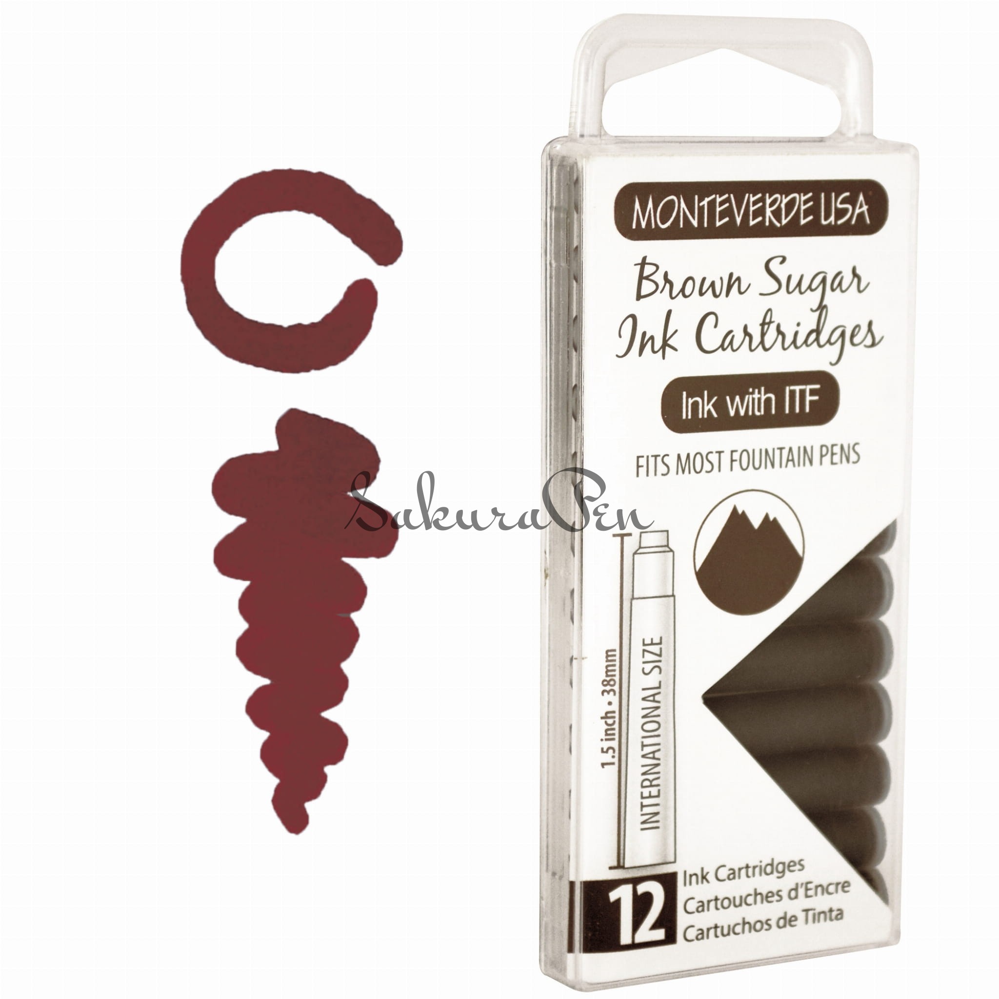 Monteverde Atrament Brown Sugar Naboje 12szt