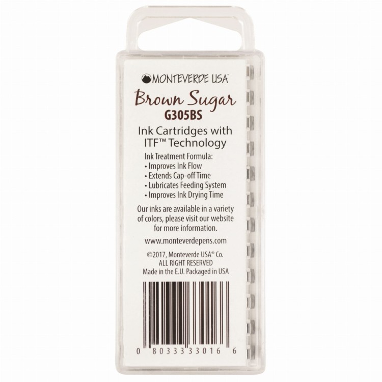 Monteverde Atrament Brown Sugar Naboje 12szt