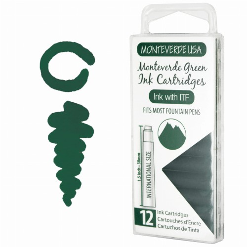 Monteverde Atrament Monteverde Green Naboje 12szt