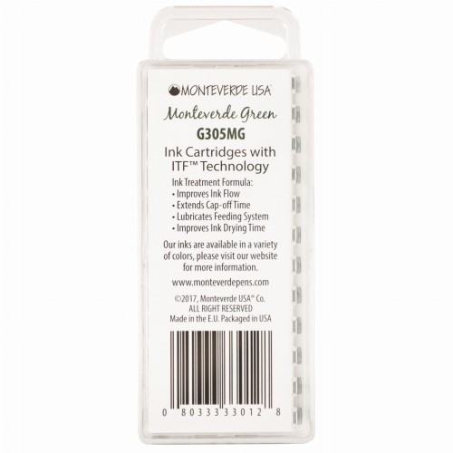 Monteverde Atrament Monteverde Green Naboje 12szt