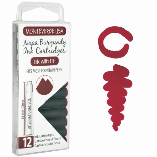 Monteverde Atrament Napa Burgundy Naboje 12szt