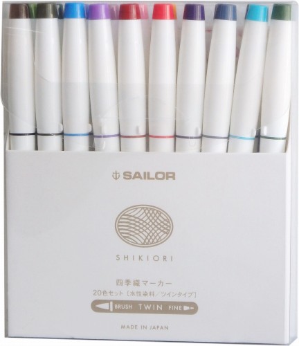 Sailor Shikiori Cienkopis i Piórko do Kaligrafii Kpl 20szt