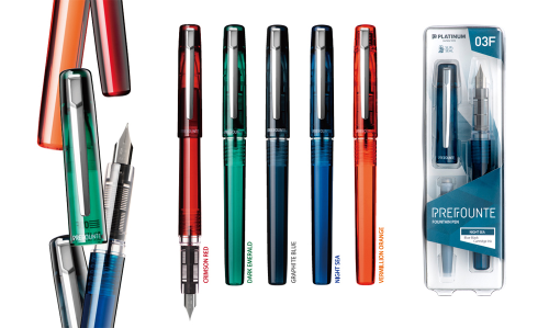 Platinum Prefounte Vermilion Orange Pióro Wieczne