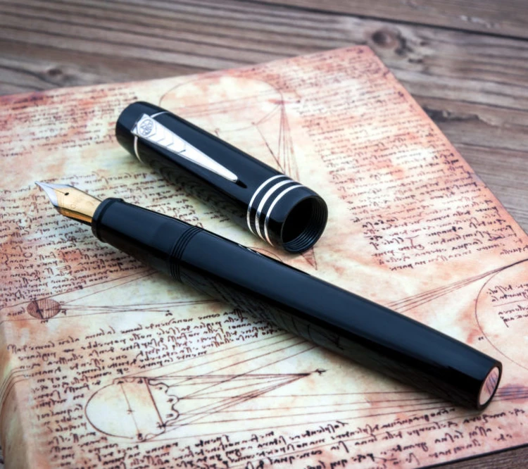 Onoto Magna Black Silver Pióro Wieczne 18k