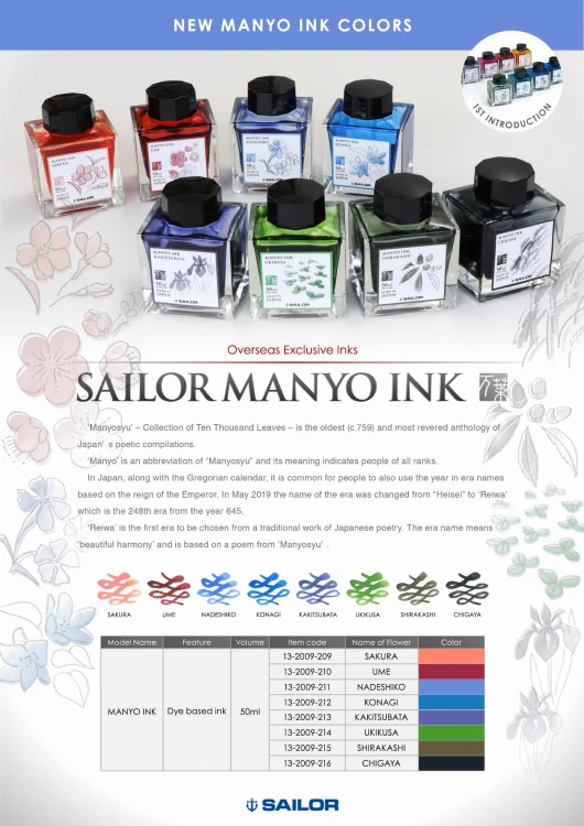 Sailor Atrament MANYO Ume 50ml