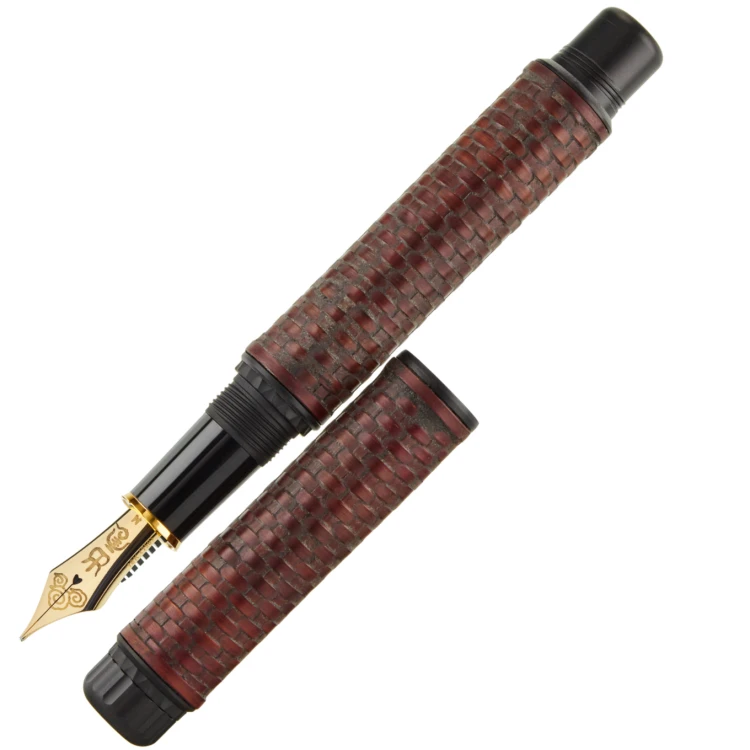 Platinum Pioro Wieczne Izumo Bamboo Weaving Gozame Benikabairo Urushi