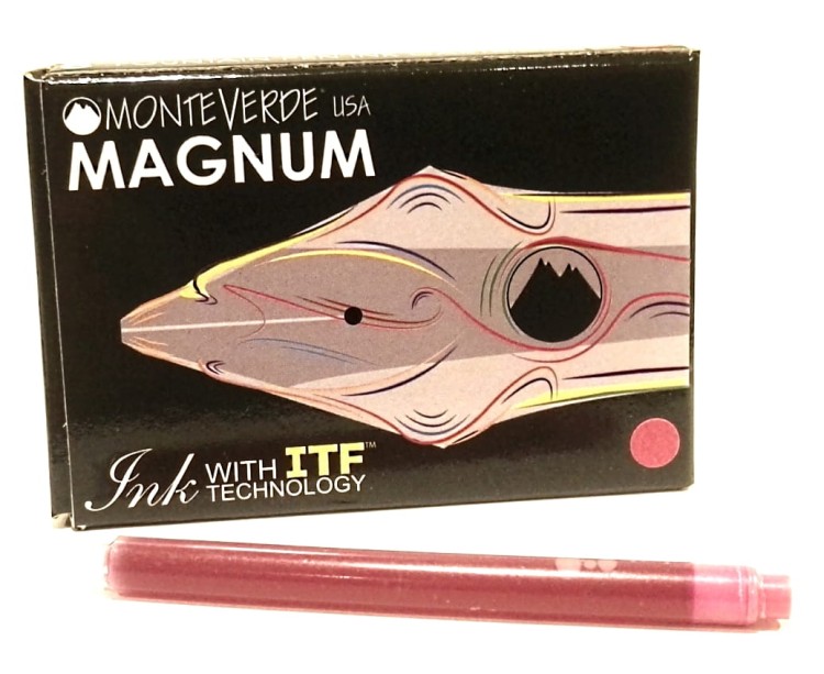 Monteverde Naboje Magnum  do Piór Różowy Kpl 8 szt