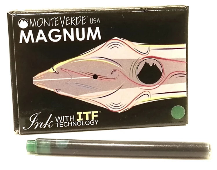 Monteverde Naboje Magnum  do Piór Zielony Kpl 8 szt
