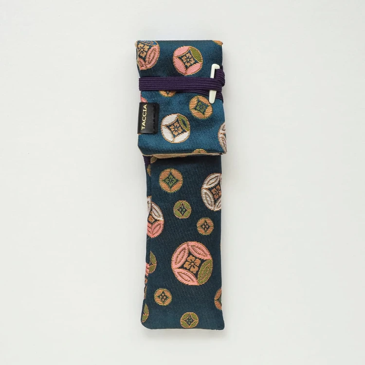 Taccia Etui na 1 Pióro Wieczne 'Nishijin Kinran' Edo Komon