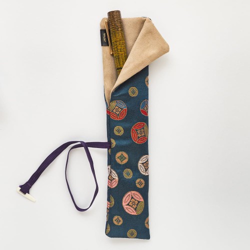 Taccia Etui na 1 Pióro Wieczne 'Nishijin Kinran' Edo Komon