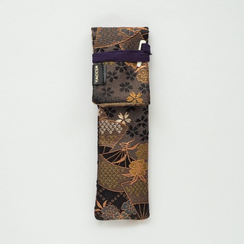 Taccia Etui na 1 Pióro Wieczne 'Nishijin Kinran' Sakura Night