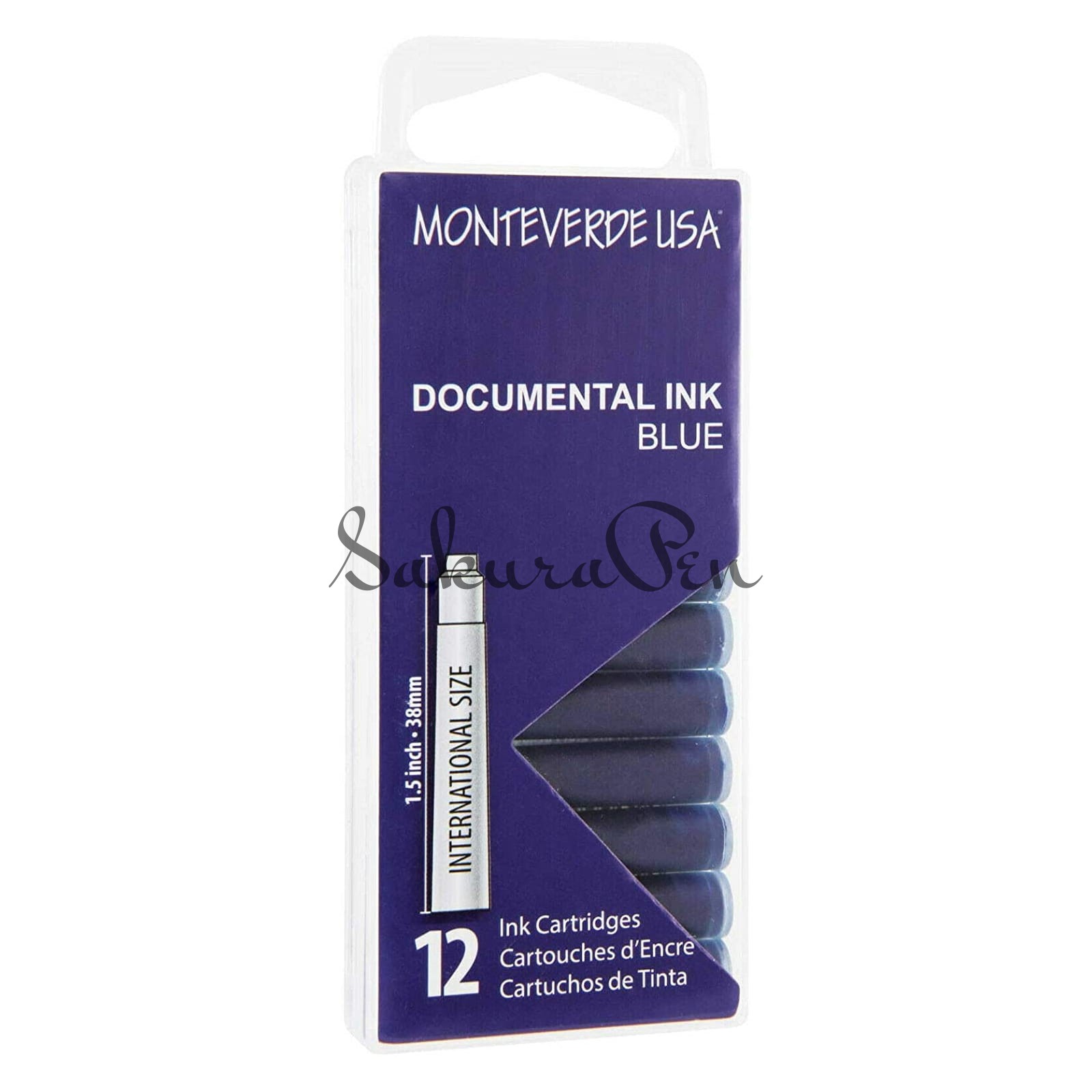 Monteverde Atrament Documental Blue Naboje 12szt