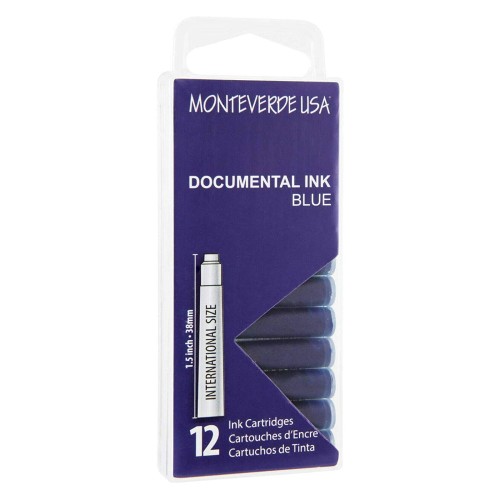 Monteverde Atrament Documental Blue Naboje 12szt
