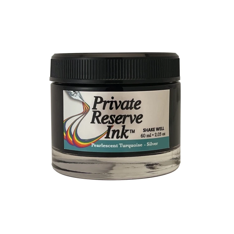 Private Reserve Pearlescent Turquoise Silver Atrament Perłowy 60ml