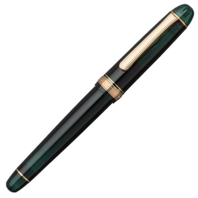 Platinum #3776 Century Gold Laurel Green Pióro Wieczne 14k