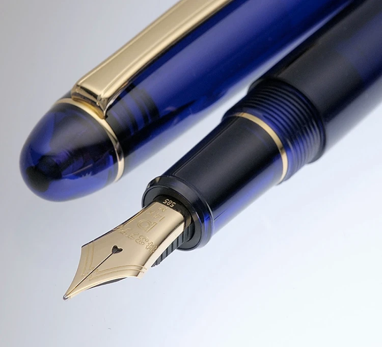Platinum #3776 Century Gold Chartres Blue Pióro Wieczne 14k