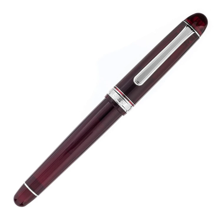 Platinum #3776 Century Rhodium Bourgogne Pióro Wieczne 14k