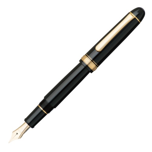 Platinum #3776 Century Gold Black Pióro Wieczne 14k