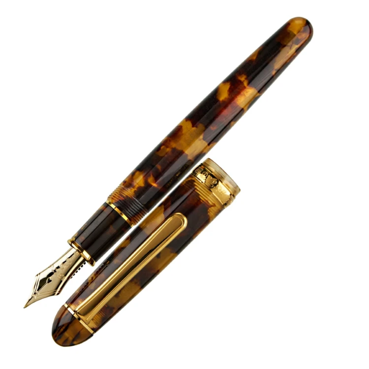 Platinum #3776 Celluloid Pióro Wieczne Tortoise
