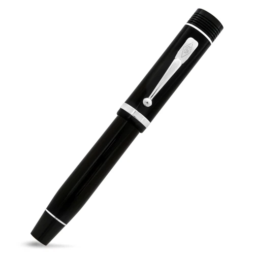Conway Stewart Churchill Black Silver Pióro Wieczne 18k