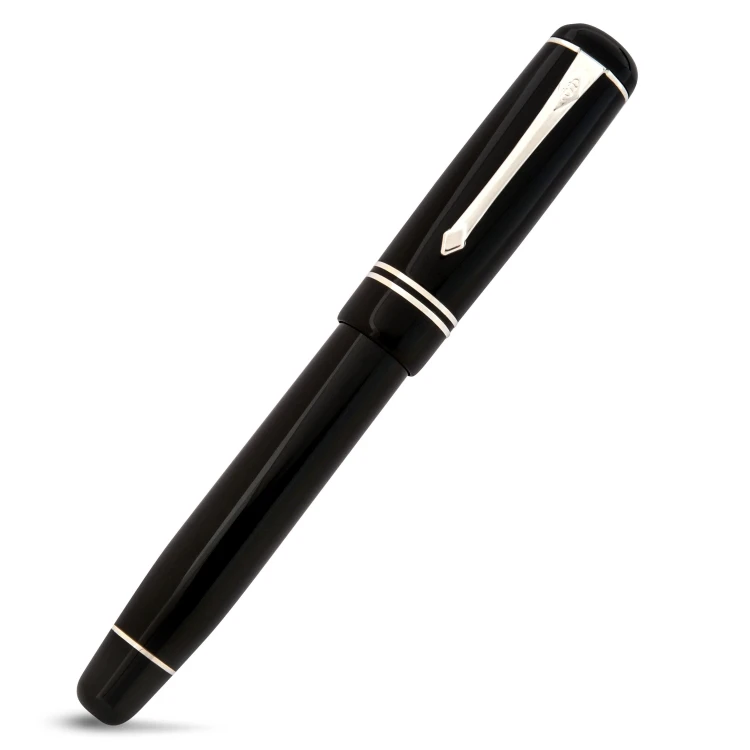 Conway Stewart Winston Black Silver Pióro Wieczne 18k