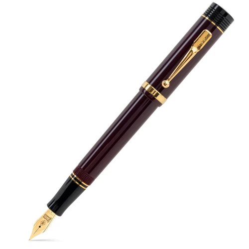 Conway Stewart Churchill Bordeaux Gold Pióro Wieczne 18k