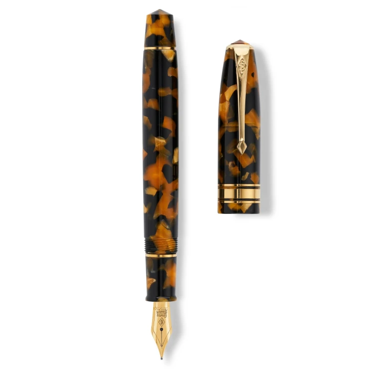 Conway Stewart Series 100 Honey Noire Pióro Wieczne 18k