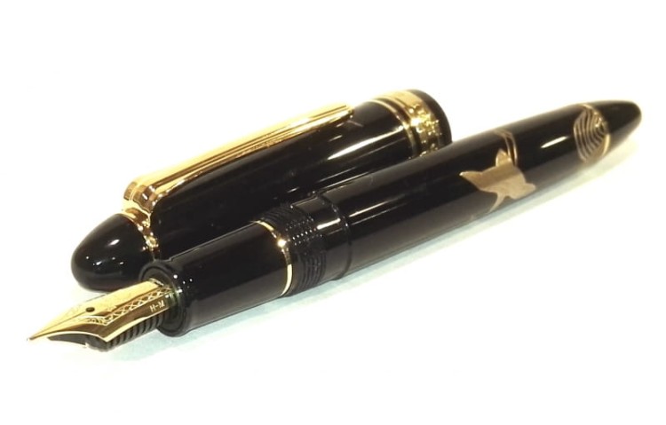 Sailor Pióro Wieczne Maki-e 1911 Tsuru Navy Blue