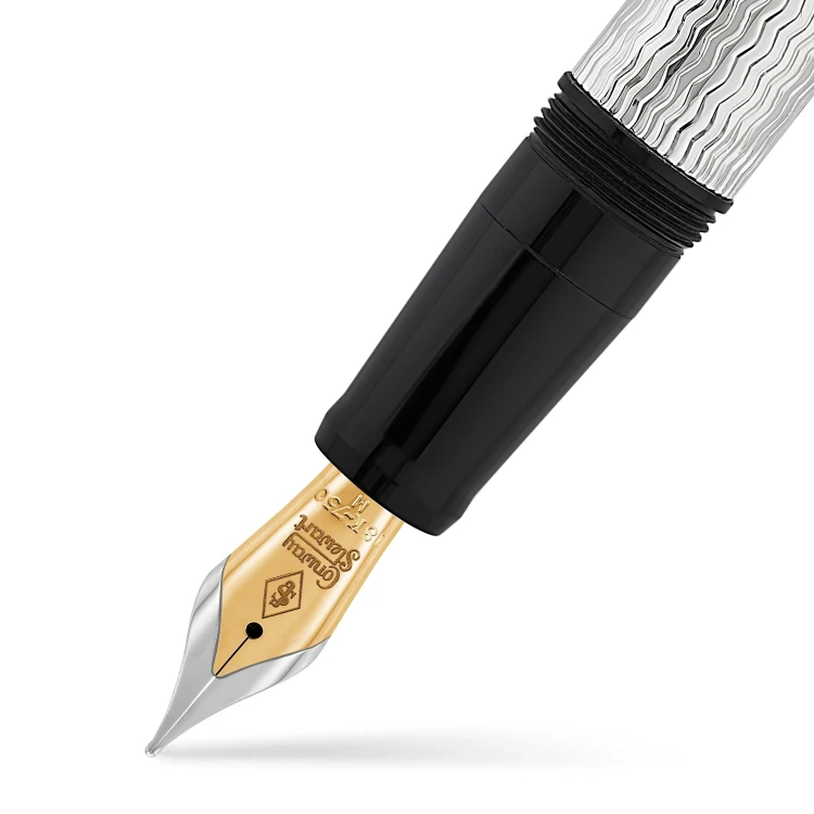 Conway Stewart Sterling Silver Doctor's Pen Pióro Wieczne 18k