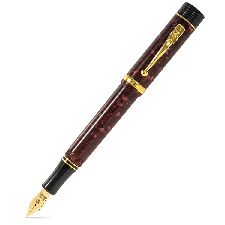 Conway Stewart Churchill Burgundy Pióro Wieczne 18k