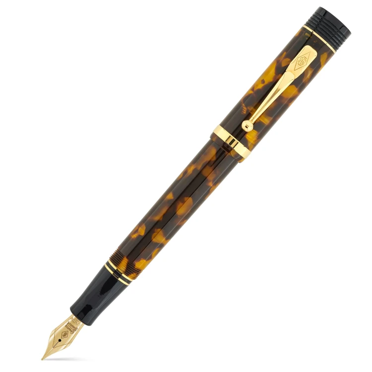 Conway Stewart Churchill Tortoiseshell Pióro Wieczne 18k