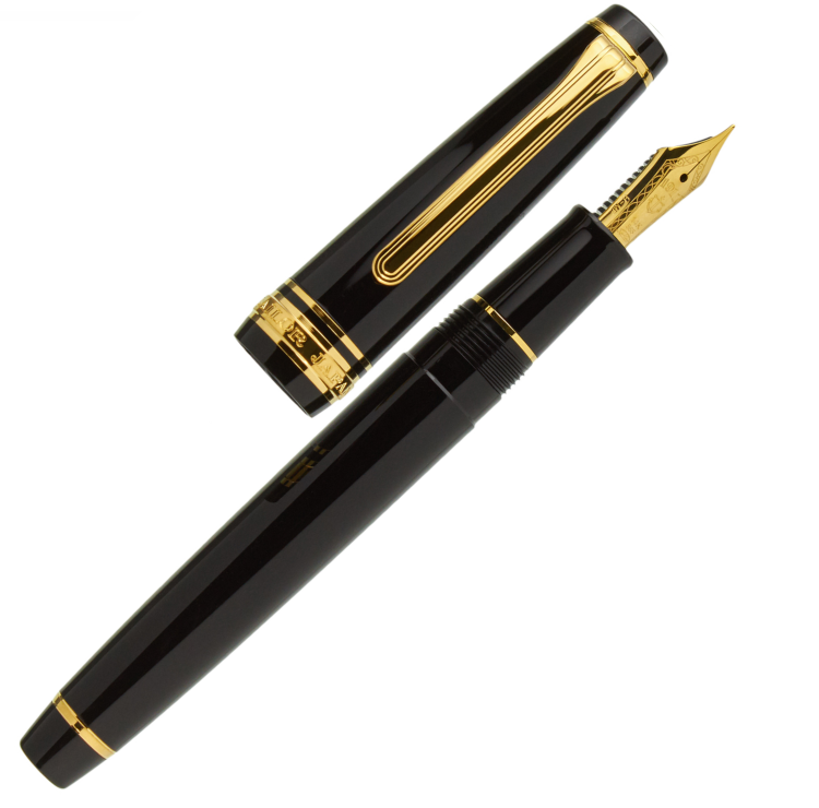 Sailor Pro Gear Slim Czarne Pióro Wieczne 14k GT