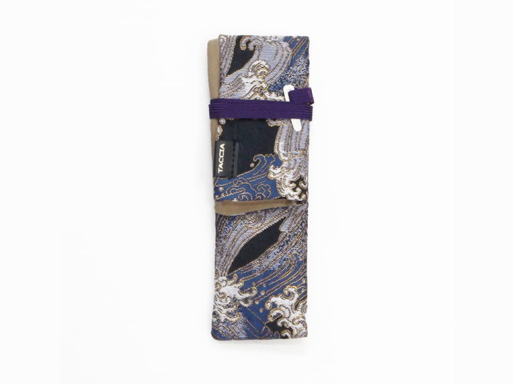 Taccia Etui na 1 Pióro Wieczne 'Nishijin Kinran' Wave