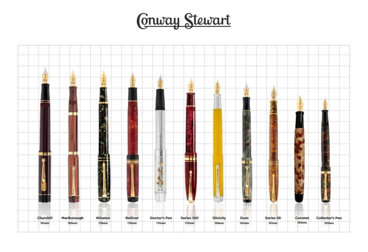 Conway Stewart Series 100 Lava Pióro Wieczne 18k